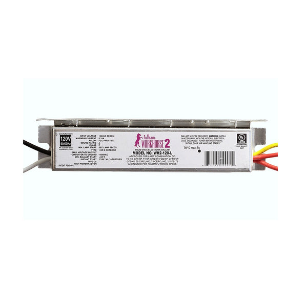 Fulham Instant Start Electronic Fluorescent WorkHorse Ballast for (1-2) 35W Max Lamps Operated at 277V (WH2-277-L)